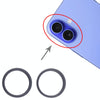 iPhone 16 Rear Camera Lens Protector (Black, 2-Pack)