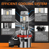H11 Pair 22W 2000lm 6000K Car LED Direct Plug-in Headlight Bulb