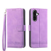 For Samsung Galaxy A26 5G Dierfeng Dream Line TPU Hybrid PU Leather Phone Case(Purple)