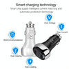 YSY-312 2 in 1 18W Portable QC3.0 Dual USB Car Charger + 1m 3A USB to Micro USB Data Cable Set(White)