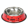 XXL Anti-Tip Stainless Steel Pet Bowl (26cm, Red) - Cat & Dog
