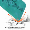 For Realme 13+ Global Lily Embossed Leather Phone Case(Green)
