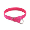 Reflective Nylon Dog Collar, Rose Red, Adjustable