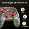 For PS3 / PS4 Dual Vibration Wireless Gamepad With RGB Lights(Blue)