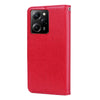 For Xiaomi Redmi Note 12 Pro Speed/Poco X5 Pro 5G Rose Embossed Flip PU Leather Phone Case(Red)
