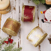 5m x 5cm Multifunctional Christmas Decorative Ribbon Gift Box Packaging Ribbon with Wire(White)