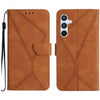 For Samsung Galaxy A26 5G Stitching Embossed Leather Phone Case(Brown)