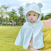 UPF50+ Baby Sunscreen Cloak Summer Thin Outer Wear Breathable Sunscreen Clothes Jacket, Size: S For 0-1 Years Old(Blue)