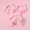 Adjustable Cat & Small Dog Bow Tie Collar, Organza, S (17-32cm)