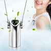 GB001 Mini Neck Formaldehyde Negative Ion Removal Air Purifier Automatic Alcohol Sprayer(Silver)