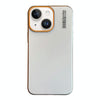 For iPhone 13 Soft Sandy Skin Feel Translucent PC Phone Case(Titanium Grey)