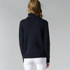 Women High Neck Knitted Sweater Long Sleeve Stranded Flower Bottoming Sweater, Size: M(Gray)