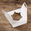 50 Pieces Muffin Cup Cake Box Portable Window Cake Packaging Box(Pink)