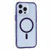 For iPhone 13 Pro Vacuum Airbag Y2 Series Transparent MagSafe Magnetic Phone Case(Purple)