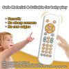Baby Simulation TV Remote Control Music Toy with Light and Sound 3 Language Mode, Color: White