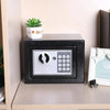 Small Home Safe Box 17x23x17cm | Electronic Keypad & Key | Bronze