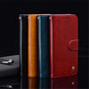 For Xiaomi Redmi 9 Business Style Oil Wax Texture Horizontal Flip Leather Case, with Holder & Card Slots & Wallet(Black)