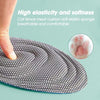 10pairs 5D Nano Antibacterial Deodorant Breathable Anti-Slip Massage Insole, Size: 45-46(Gray)