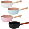 22cm Without Cover Boil Instant Noodles Non-Stick Pan Baby Food Supplement Pan Maifan Stone Small Milk Pot(White)