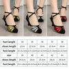 Soft Bottom Female Latin Dance Shoes Summer Sandals, Size: 34(5cm Black Silver)