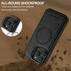 For iPhone 15 Pro Max LC.IMEEKE L5 Series Detachable RFID Card Bag Magsafe Phone Case(Black)