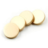 Black 100 PCS Flat Metal Button Clothing Accessories, Diameter:11.5mm