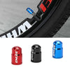 ENLEE E-FZ1004 2pcs /Set Bicycle French Valve Caps Aluminum Alloy Dust Cap For Tire Valve Caps(Black)