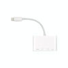 NK-103C 4 In 1 8 Pin to HDMI Multi-function Mobile Phone Converter Adapter (White)