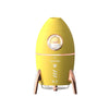 ICARER FAMILY V9 Small USB Plug-in Rocket Shape Jellyfish Fog Circle Night Light Humidifier(Yellow)