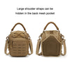 Outdoor Sports Multifunctional Laser Cutting Crossbody Bag(Black)
