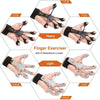 Silicone Grip Device Finger Exercise Strength Trainer(1 Black+Wrist)