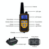 880-2 Dog Training Collar - 800yd Rechargeable Remote, Beep, Vibration, Static (Black/Orange)