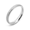 Three Lifetimes Titanium Steel Couple Rings Very Fine Frosted Ring, Size: US Size 10(Silver)