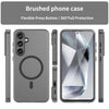 For Samsung Galaxy S24 FE 5G MagSafe Frosted Translucent TPU + PC Full Coverage Phone Case(Black)