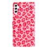 For Samsung Galaxy A56 5G 3D Pattern Leather Phone Case(Pink Leopard Print)