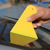 KANEED 10 PCS Car Window Wrapping Film Scraper Thickening Car Sticker Tool, Size: 11cm x 9.5cm(Yellow)