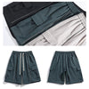 Men Summer Work Loose Fitting Sports Shorts, Size:M(K23217-Black)