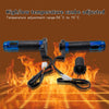 CS-764A2 12V Motorcycle Scooter Aluminum Alloy Electric Hand Grip Cover Heated Grip Handlebar(Blue)