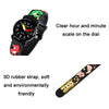 JNEW A335-86172 Children Cute Cartoon 3D Dinosaur Waterproof Silicone Strap Quartz Watch(Rubber Shell Gray)