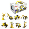 7755 8 in 1 Children Variety Soft Assembled Building Blocks 100PCS DIY Engineering Vehicle Model