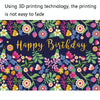 1.5m x 1m Flower Series Happy Birthday Party Photography Background Cloth(MDU04214)