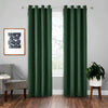 High-precision Curtain Shade Cloth Insulation Solid Curtain, Size:52x84132x213(Dark Green)