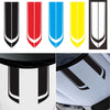 D-711 Stripe Pattern Car Modified Hood Decorative Sticker(White)