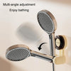 Suction Cup Shower Bracket Bathroom Swivel Adsorption Adjustable Shower Sprayer Holder(Cream)