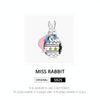 S925 Sterling Silver Bunny Girl Beads DIY Bracelet Necklace Accessories