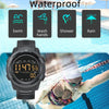 Calorie Pedometer Alarm Clock Waterproof Multifunctional Mountain Sports Shockproof Smartwatch(Gold)