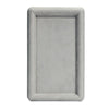 20x12x1.5cm Jewelry Tray Ring Rectangular Empty Plate Earrings Necklace Jewelry Display Plate(Grey)