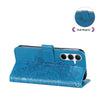 For Samsung Galaxy A36 5G / A56 5G Seven-petal Flowers Embossing Leather Phone Case(Blue)