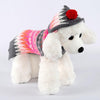 Christmas Pet Sweater - Hooded Snowflake Design (M)