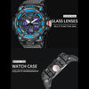 SMAEL 8008 Outdoor Sports Multifunctional Waterproof Luminous Men Watch(Black Gold)